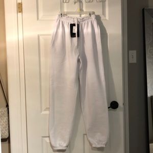Pretty Little Thing White Sweatpants